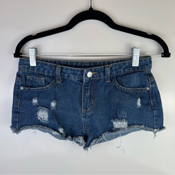 5 FOR $20 Denim Distressed Women Shorts - Picture 1 of 5